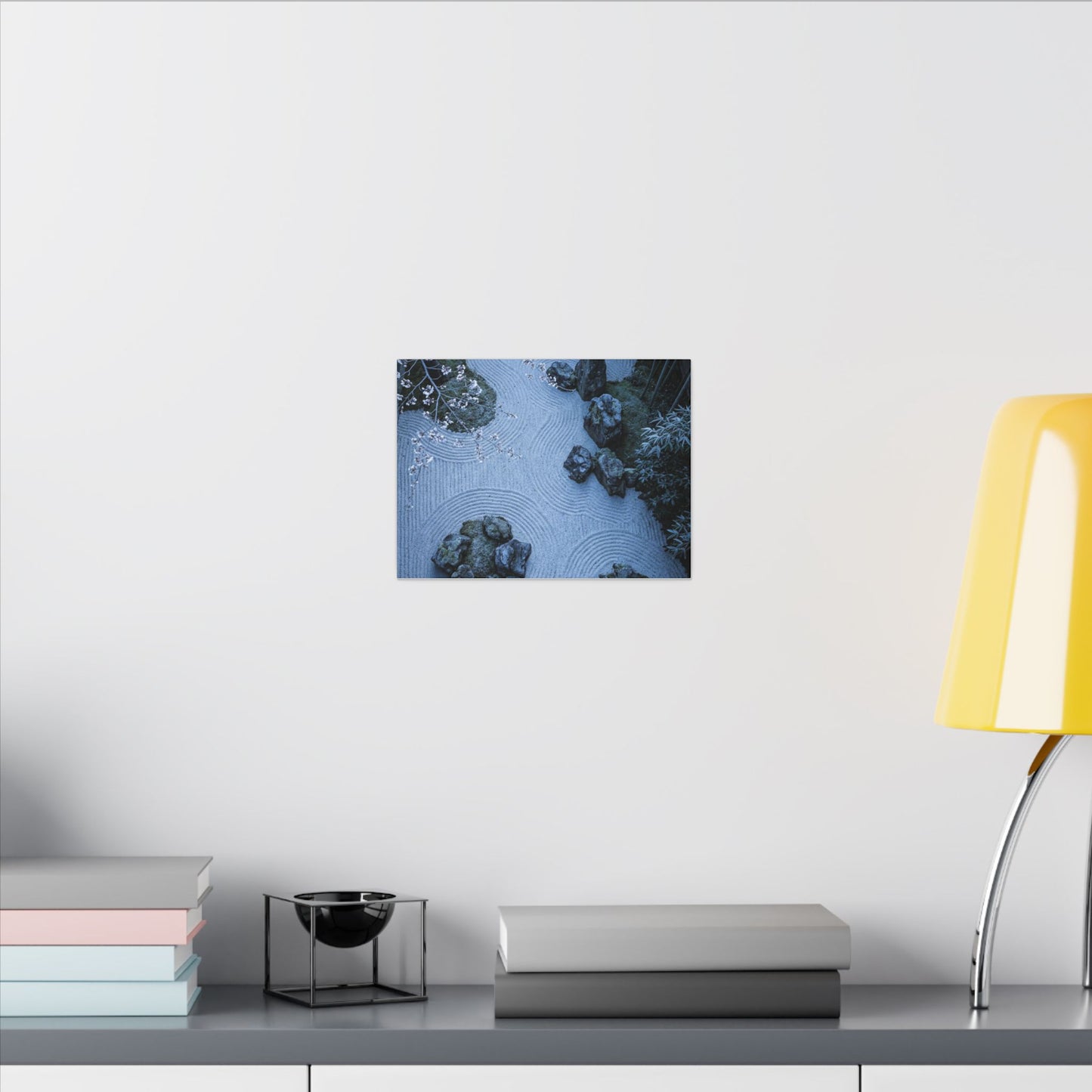 Earthy Silk Drape Canvas Art - Minimal Line Japandi