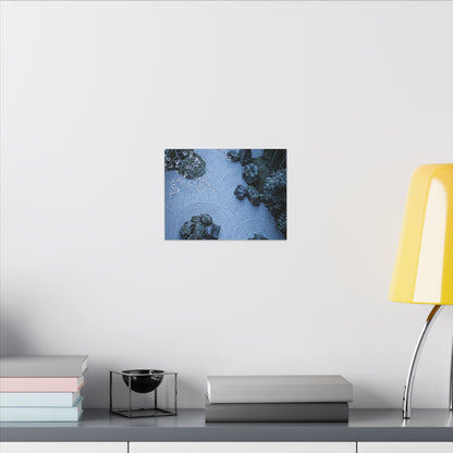 Earthy Silk Drape Canvas Art - Minimal Line Japandi