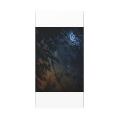 Kanso Shadow Play Canvas Art - Dark Japandi Shadow Zen
