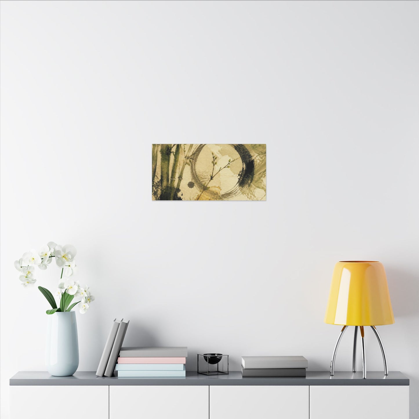 Ink Brushstroke Sumi E Canvas Art | Calm Zen Art