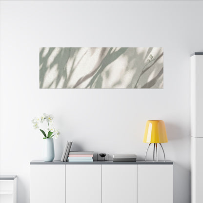 Japandi Shadow Play in Dappled | Japanese Pattern Canvas Art