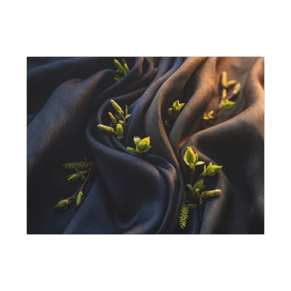 Spring Silk Drape Moody Minimal Canvas Art | Luxurious Decor