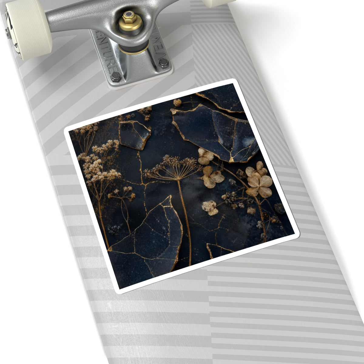 Ma Dried Flowers Sticker - Kintsugi Broken Beauty