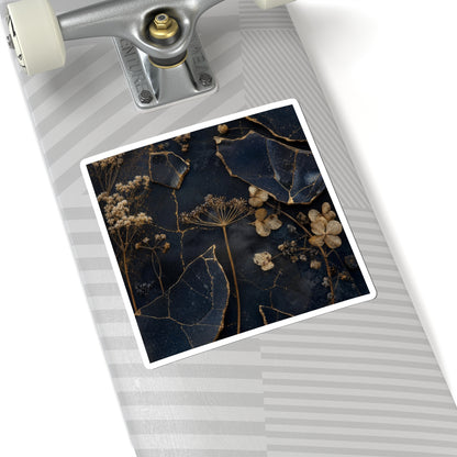 Ma Dried Flowers Sticker - Kintsugi Broken Beauty