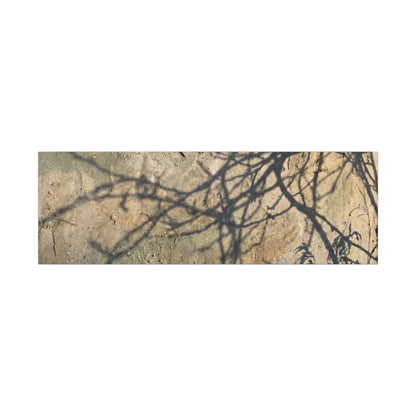 Japandi Shadow Play in Golden Hour | Texture Canvas Art