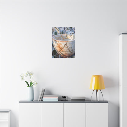 Resilient Ceramic Bowl Canvas Art - Gold Vein Kintsugi