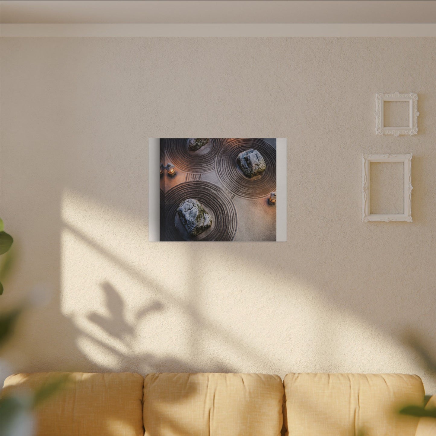 Candlelight Rock Garden Canvas Art - Japandi Ma