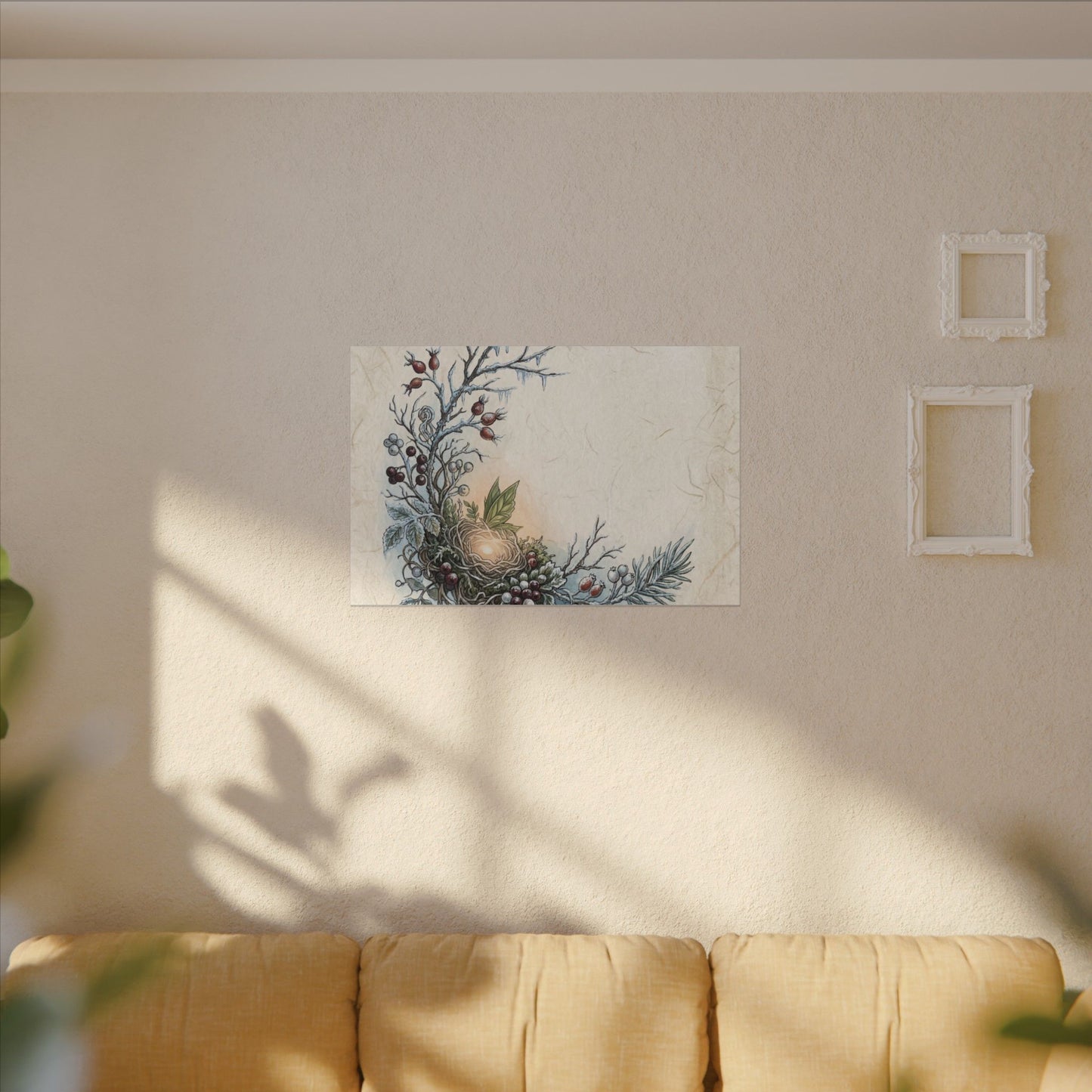 Winter Shoji Screen Forest Whimsy Canvas Art | Enchanting Decor