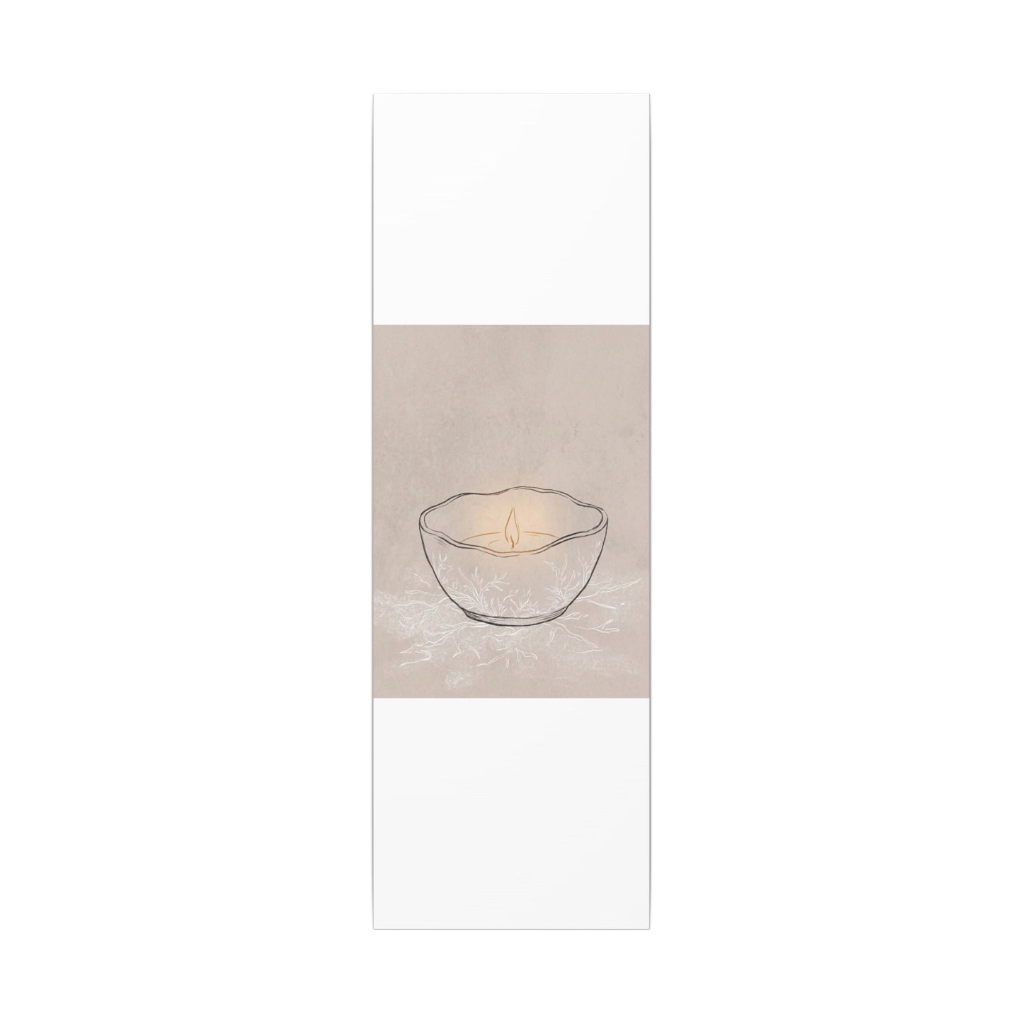 Ceramic Bowl Minimal Line Canvas Art | Neutral Japandi Art