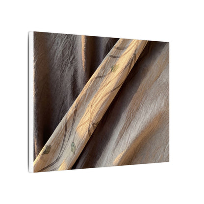 Warm Silk Drape Canvas Art - Japanese Pattern Japandi