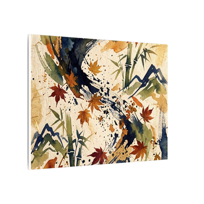 Golden Hour Ink Brushstroke Canvas Art - Zen Shibui