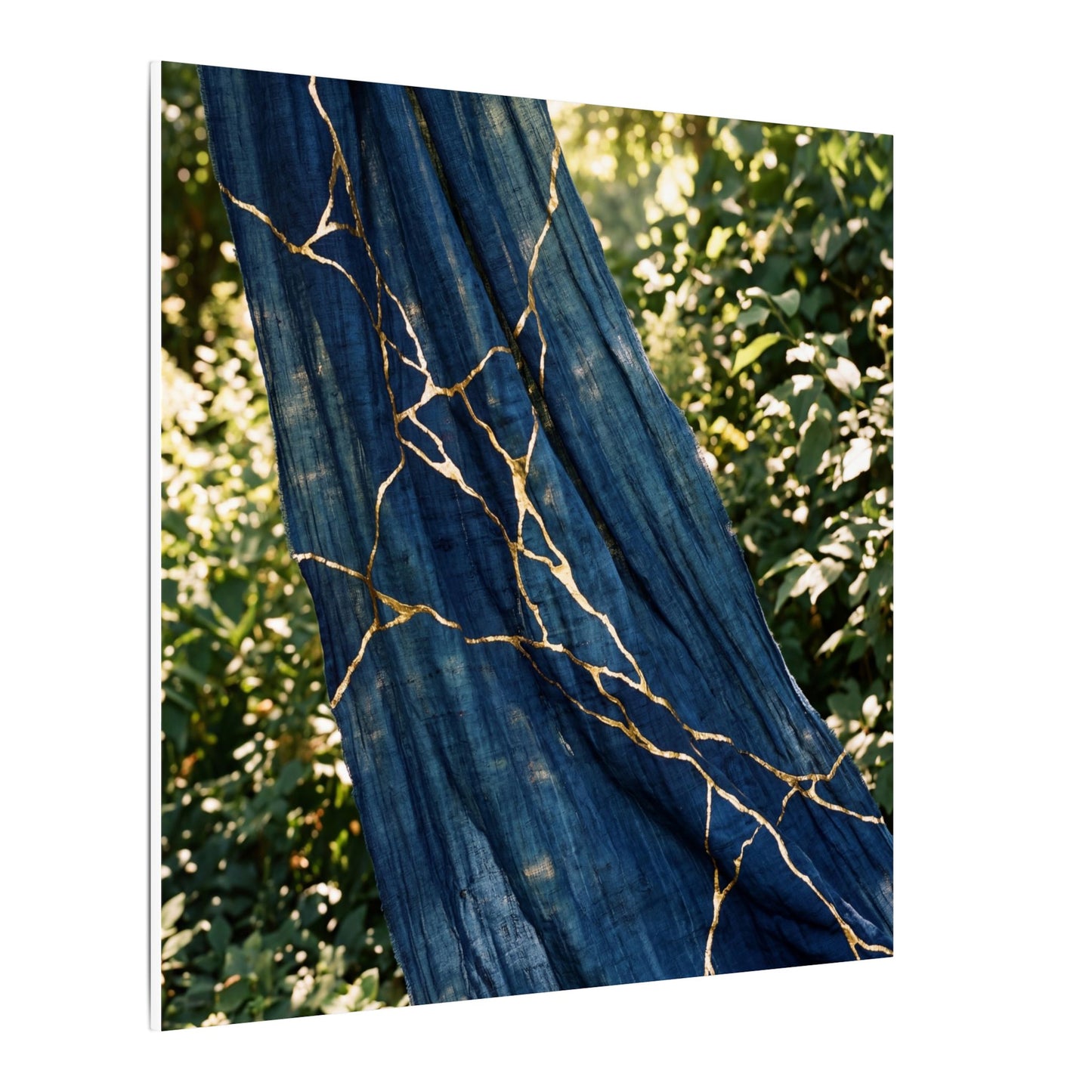 Resilient Silk Drape Canvas Art - Gold Repair Kintsugi