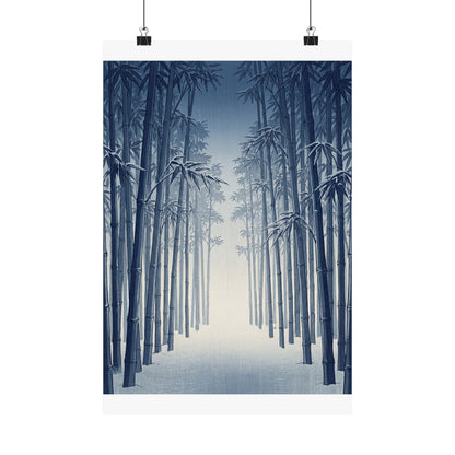 Seijaku Bamboo Grove Wall Art Print - Zen Ukiyo E Inspired