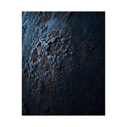 Rust Patina Wall Art Print | Winter Dark Japandi Shadow Zen Art
