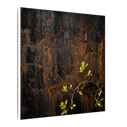 Golden Hour Rust Patina Canvas Art - Dark Japandi Fukinsei