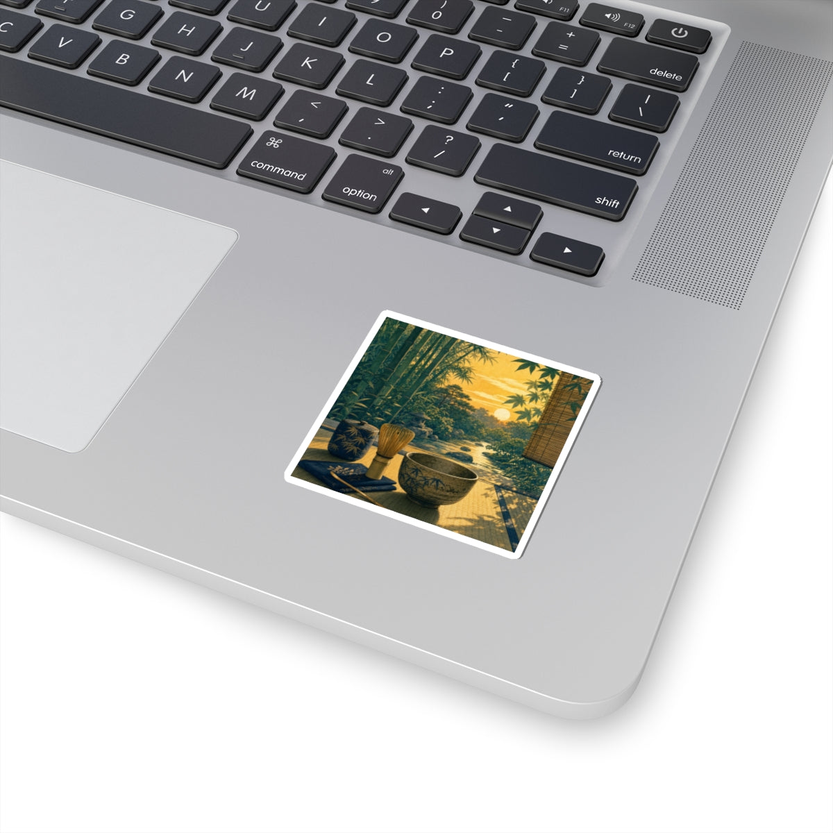 Ma Tea Ceremony Sticker - Zen Ukiyo E Inspired