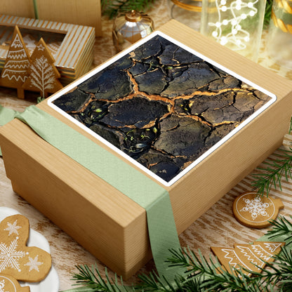 Cracked Earth Spring Sticker | Dark Japandi Bold Design