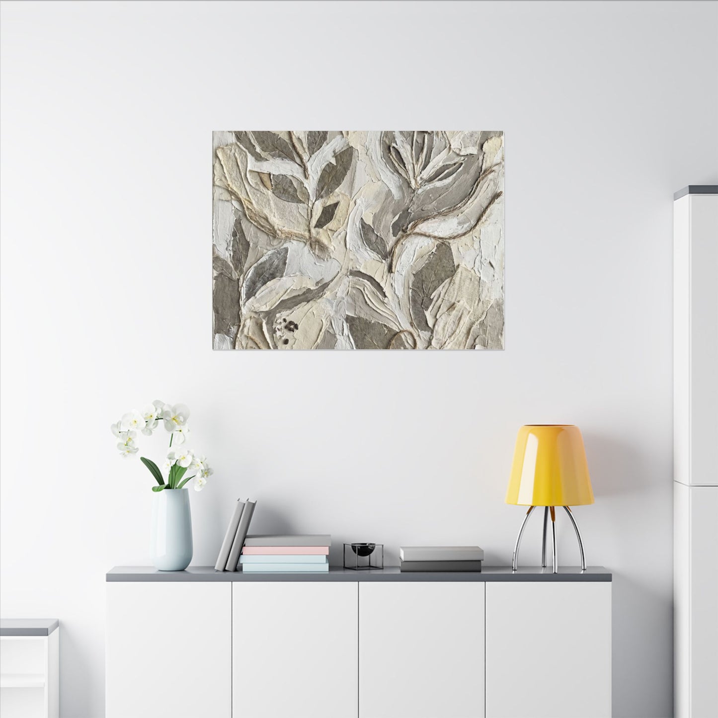 Japandi Textured Canvas Art