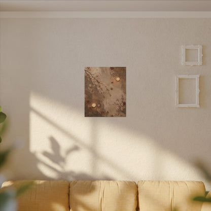 Cherry Blossom Canvas Art | Autumn Japandi Japanese Pattern Art