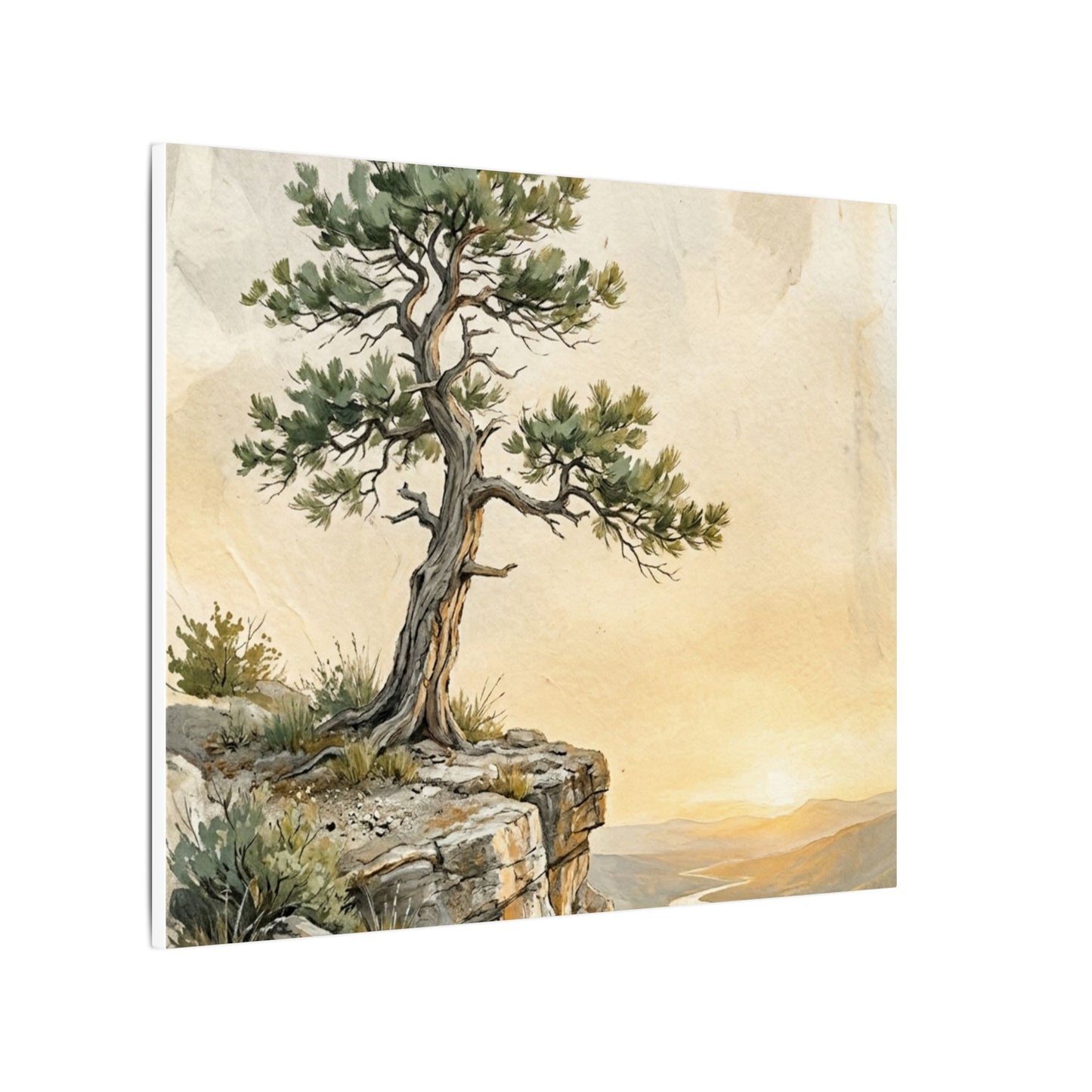 Pine Tree Canvas Art | Summer Japandi Texture Art