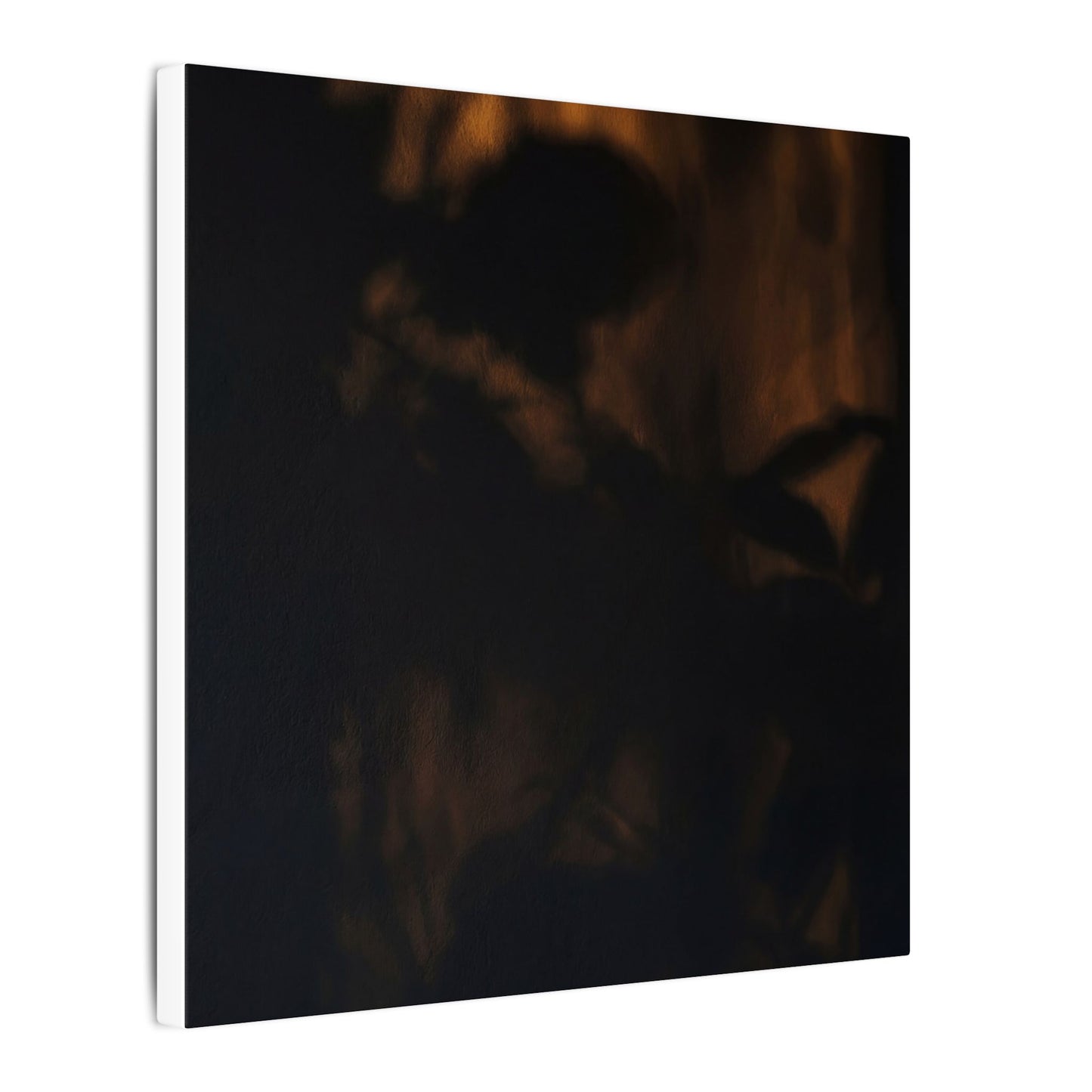 Shadow Play Summer Canvas Art | Dark Japandi Sophisticated Design