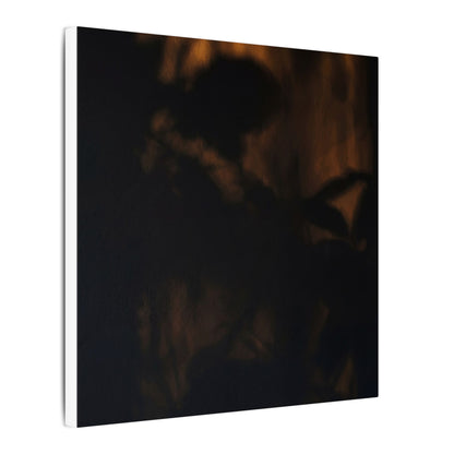 Shadow Play Summer Canvas Art | Dark Japandi Sophisticated Design
