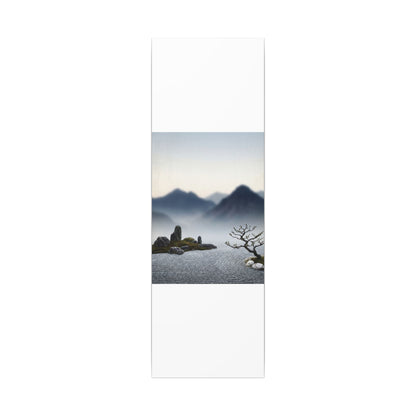 Mountain Mist Karesansui Canvas Art | Contemplative Zen Art