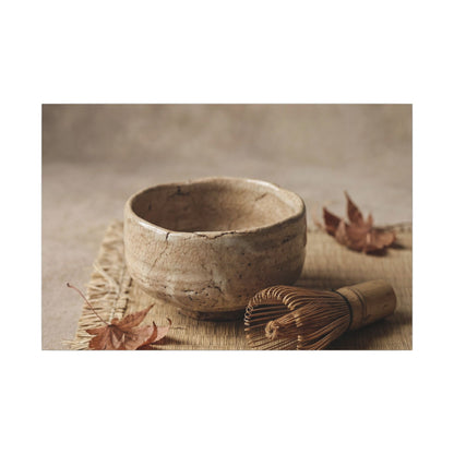 Ma Tea Ceremony Canvas Art - Japandi Texture