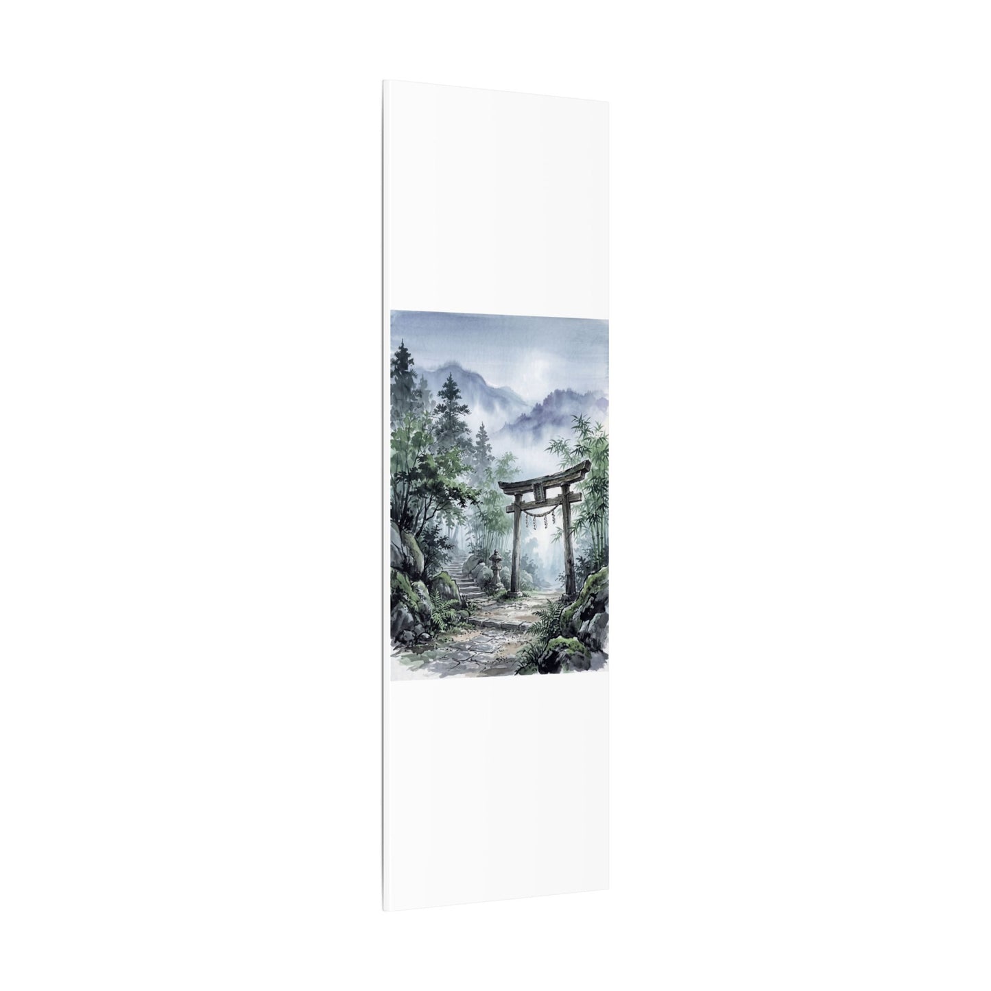 Moonlight Torii Gate Canvas Art - Zen Fukinsei