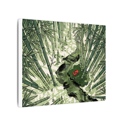Peaceful Bamboo Grove Canvas Art - Ukiyo E Inspired Zen