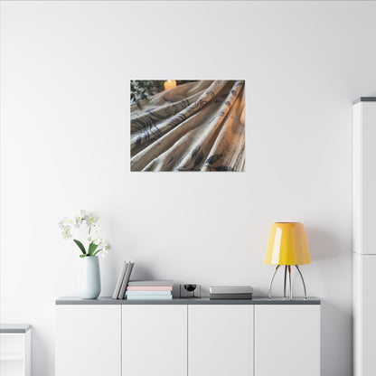 Fukinsei Silk Drape Canvas Art - Japandi Japanese Pattern