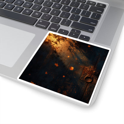 Fukinsei Rust Patina Sticker - Dark Japandi Shadow Zen
