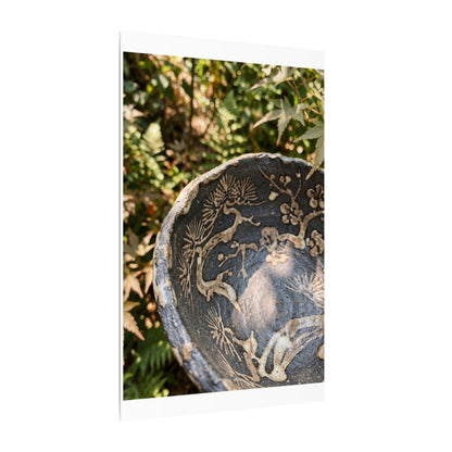 Ceramic Bowl Canvas Art | Summer Japandi Japanese Pattern Art