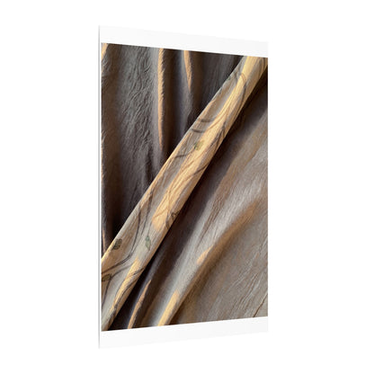 Warm Silk Drape Canvas Art - Japanese Pattern Japandi