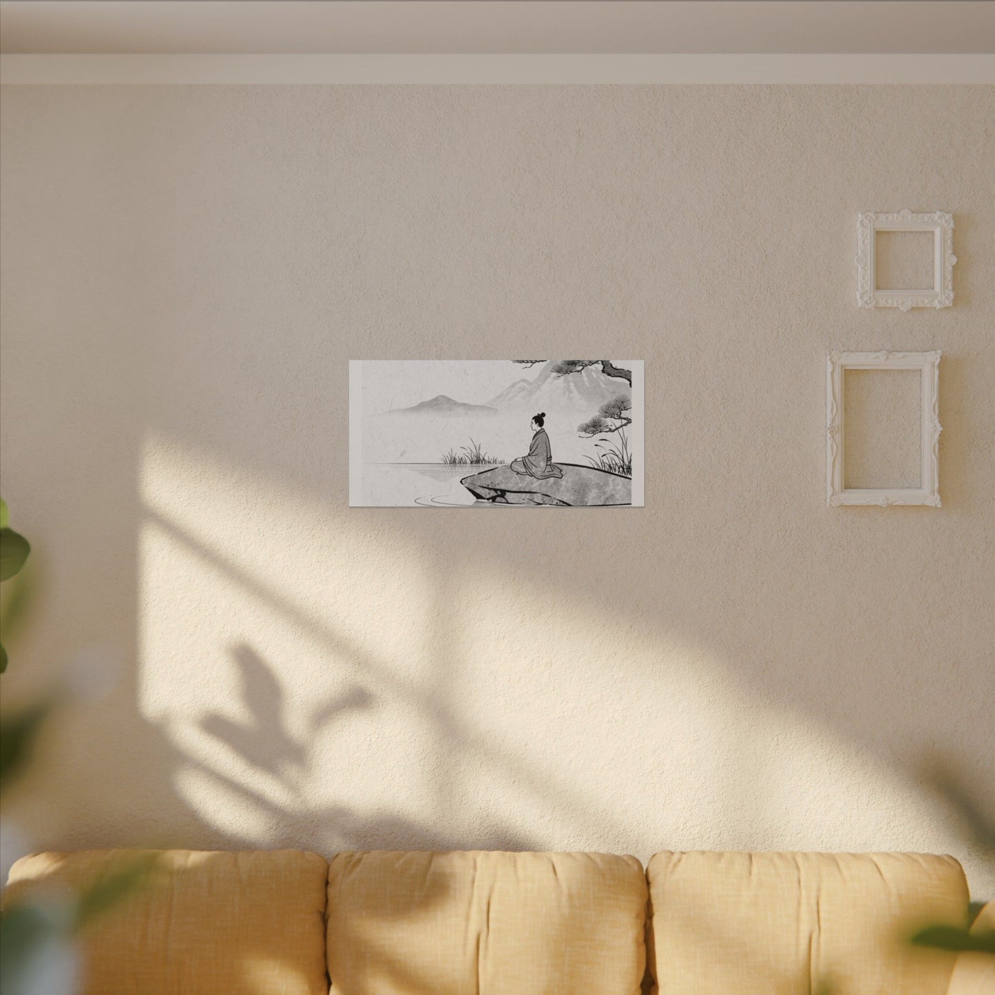Meditation Harmonious Zen Ukiyo-e Canvas Art