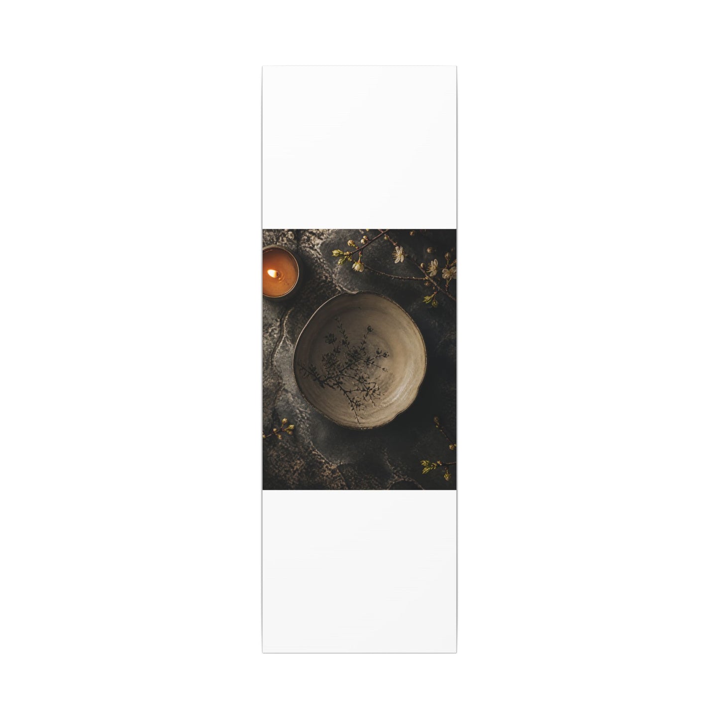 Ceramic Bowl Spring Canvas Art | Japandi Earthy Design