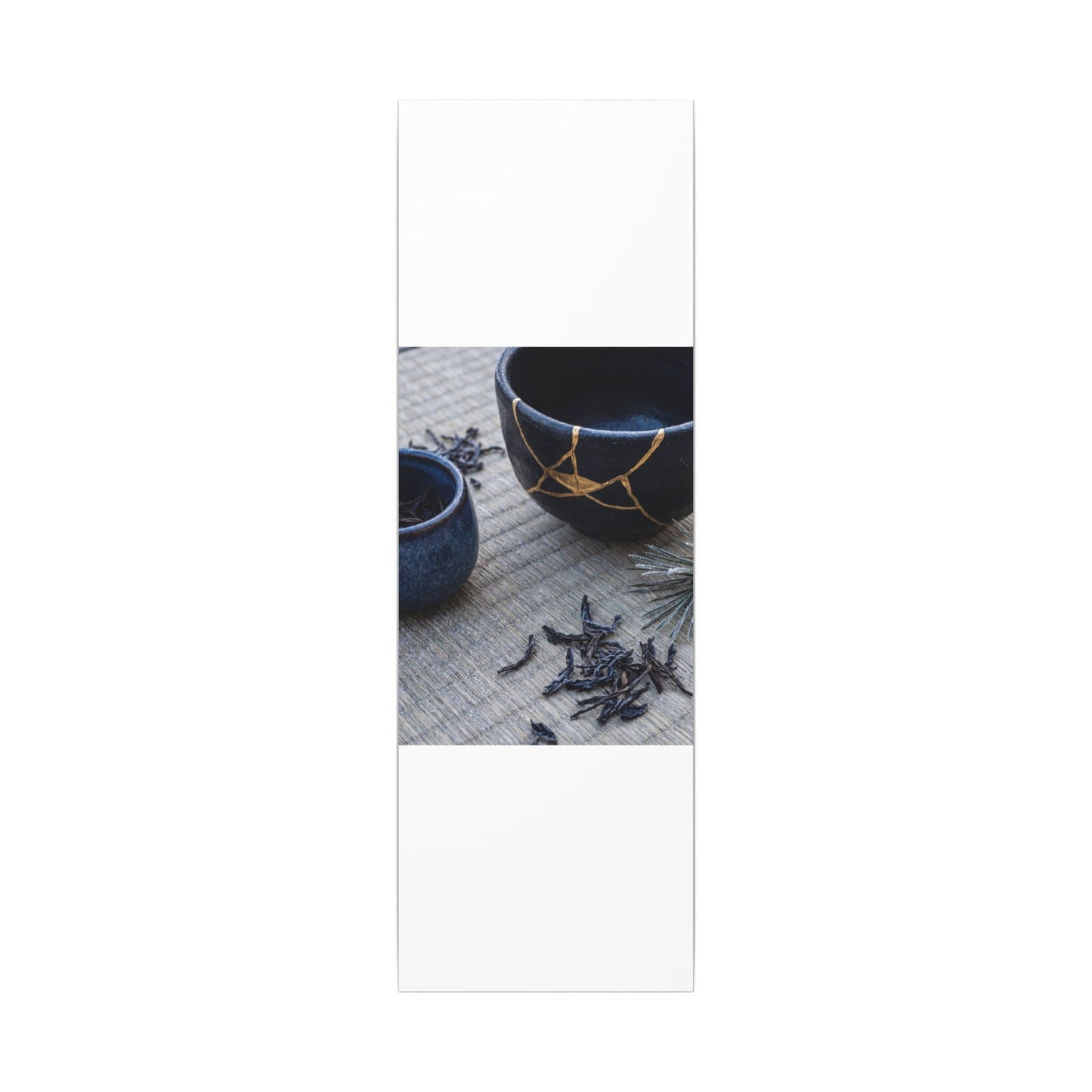 Kintsugi Tea Ceremony in Overcast | Gold Vein Canvas Art