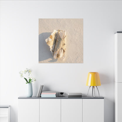 Paper Fold Canvas Art | Winter Japandi Texture Art