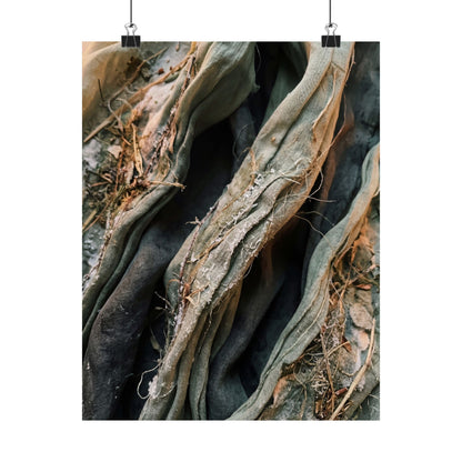 Silk Drape Texture Wall Art Print | Neutral Japandi Art