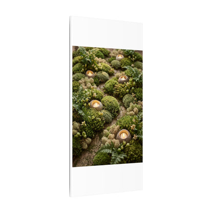 Moss Close Up Japanese Pattern Canvas Art | Neutral Japandi Art