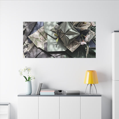 Shibui Paper Fold Canvas Art - Japandi Japanese Pattern