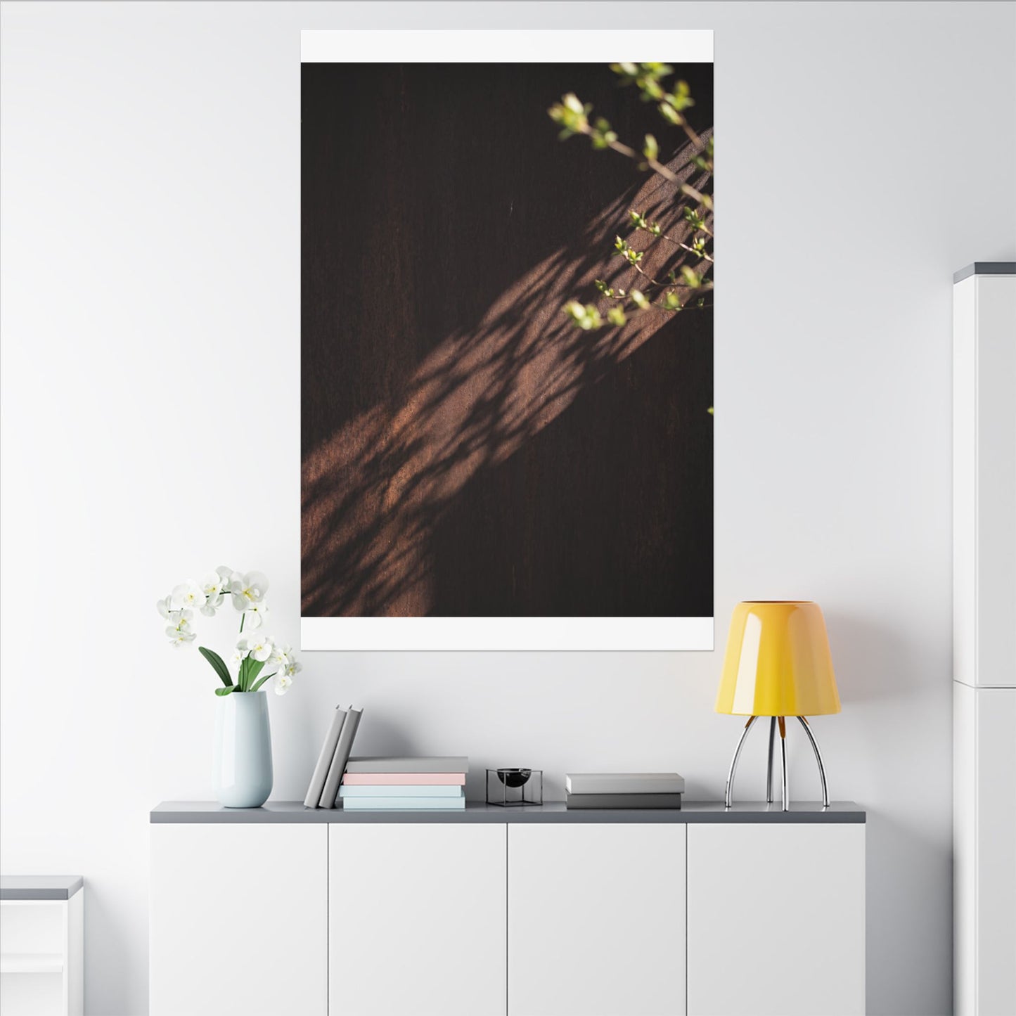 Rust Patina Moody Minimal Canvas Art | Sophisticated Dark Japandi Art