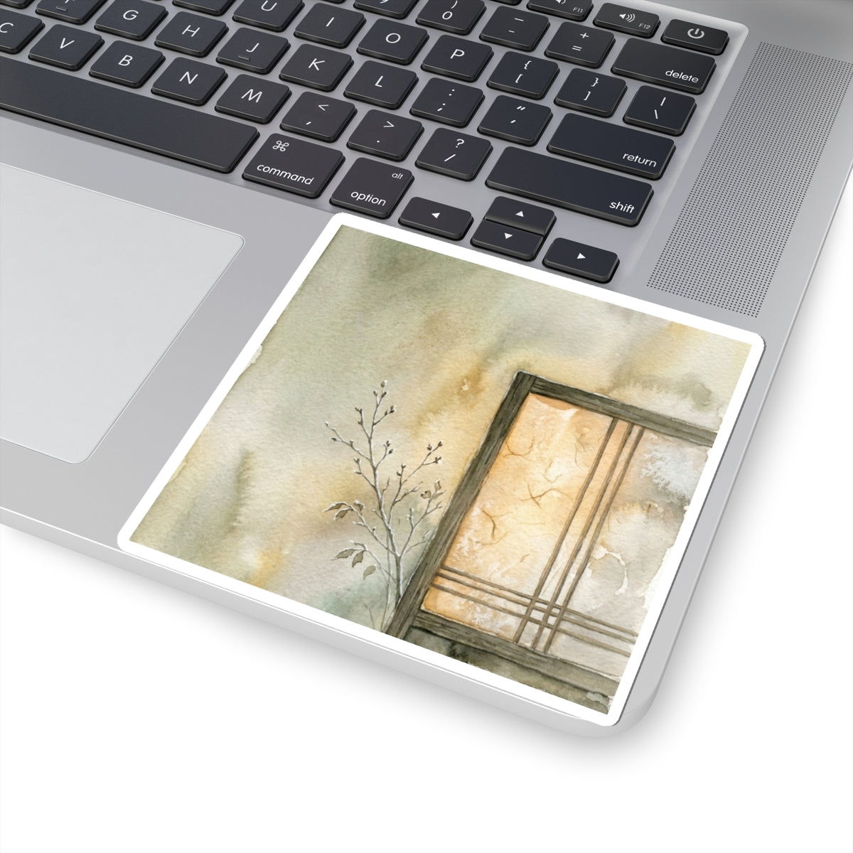 Cozy Shoji Screen Sticker - Watercolor Japandi