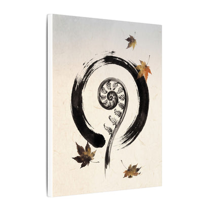 Fern Unfurling Autumn Canvas Art | Zen Peaceful Design