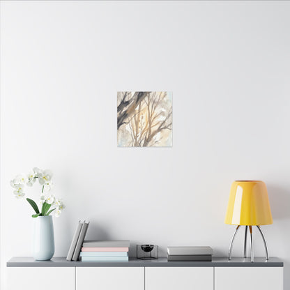 Ma Shadow Play Canvas Art - Japandi Watercolor