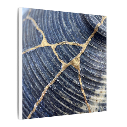 Shibui Water Ripple Canvas Art - Kintsugi Gold Repair