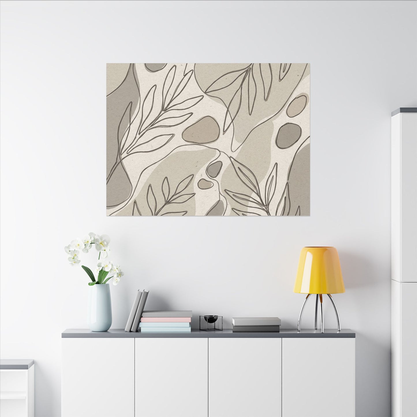 Japandi Minimal Line Canvas Art
