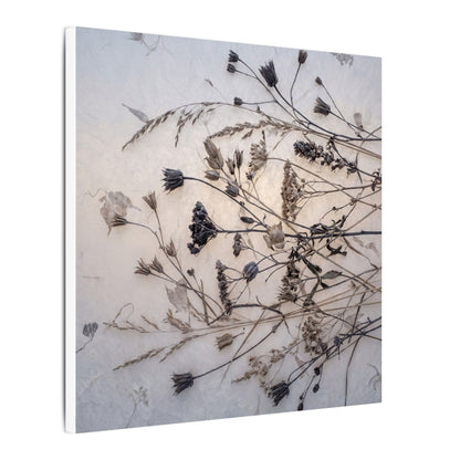 Elegant Dried Flowers Canvas Art - Japanese Pattern Japandi