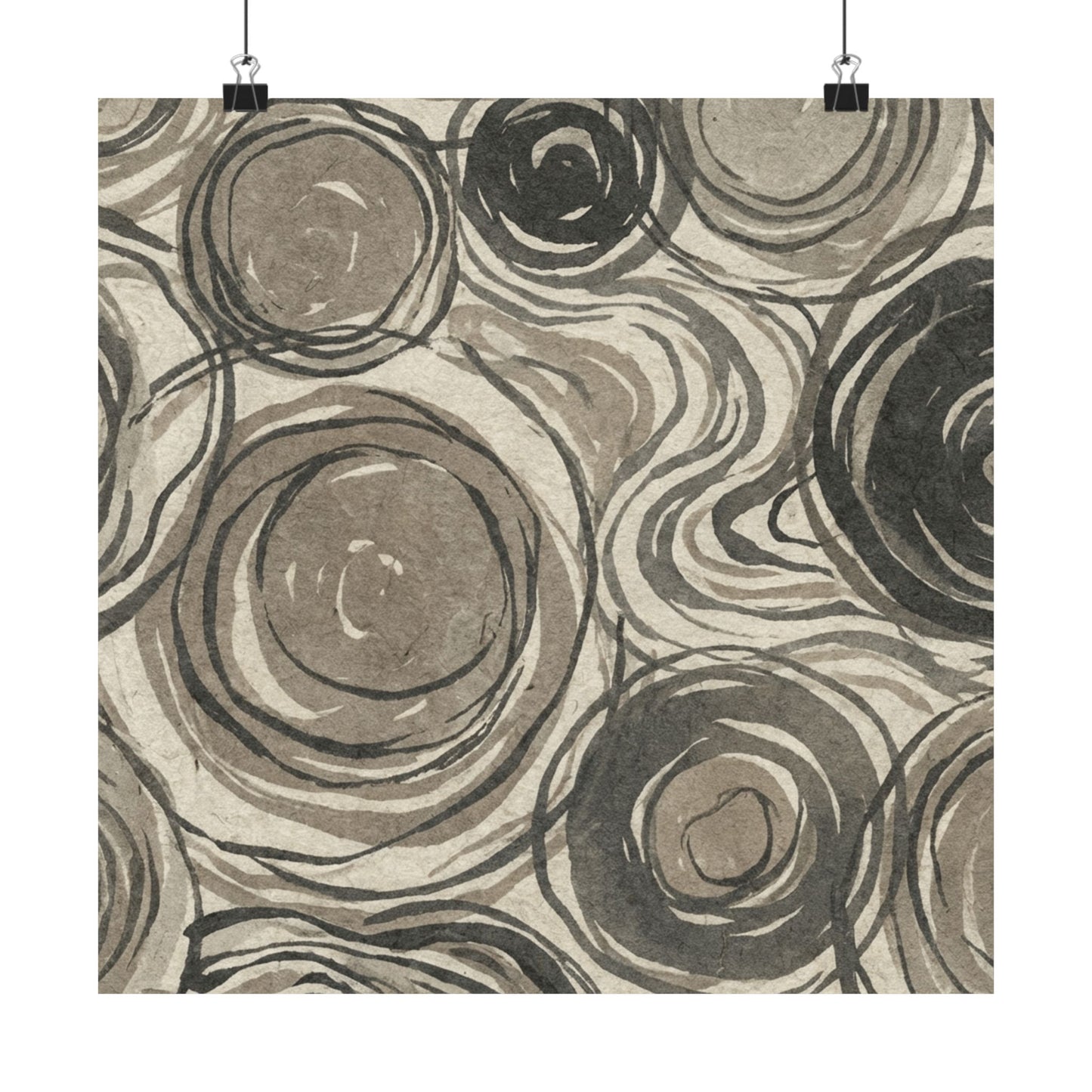 Wabi-sabi Pattern Japandi Japanese Pattern Wall Art Print