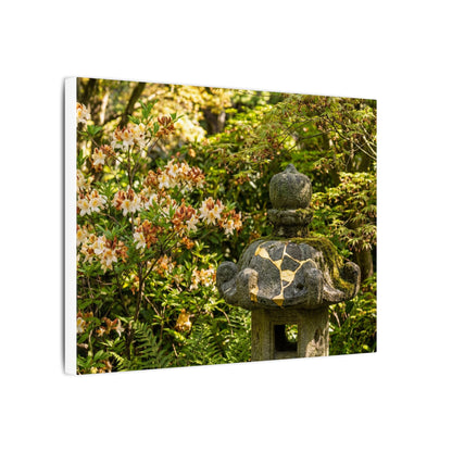 Spring Stone Lantern Gold Repair Canvas Art | Beautiful Decor